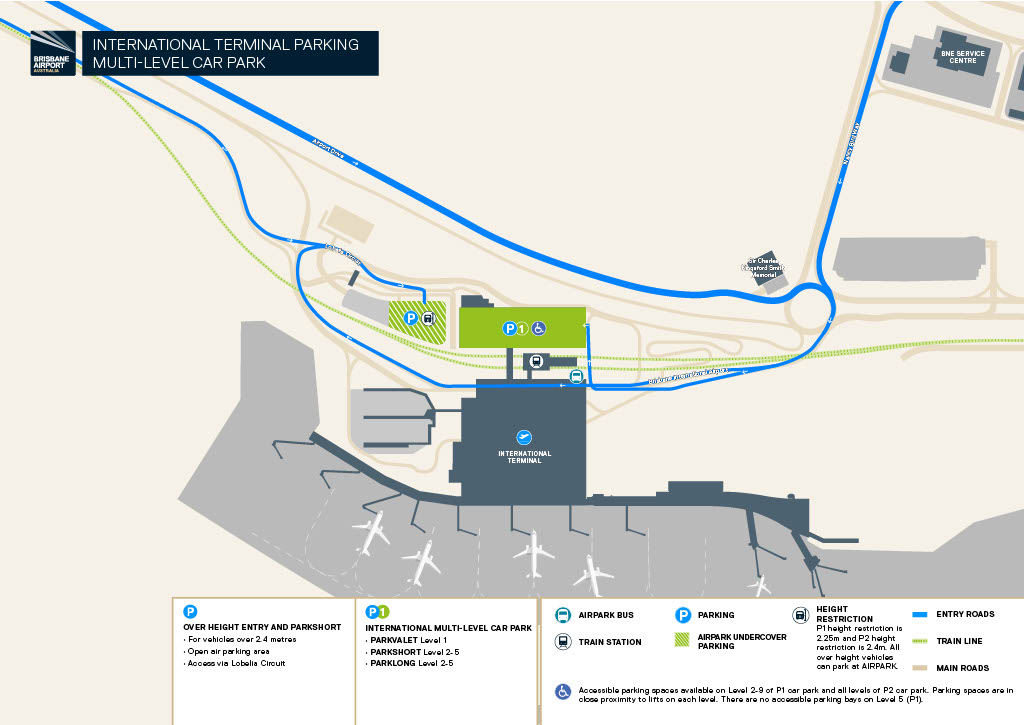 International Terminal Parking Map 