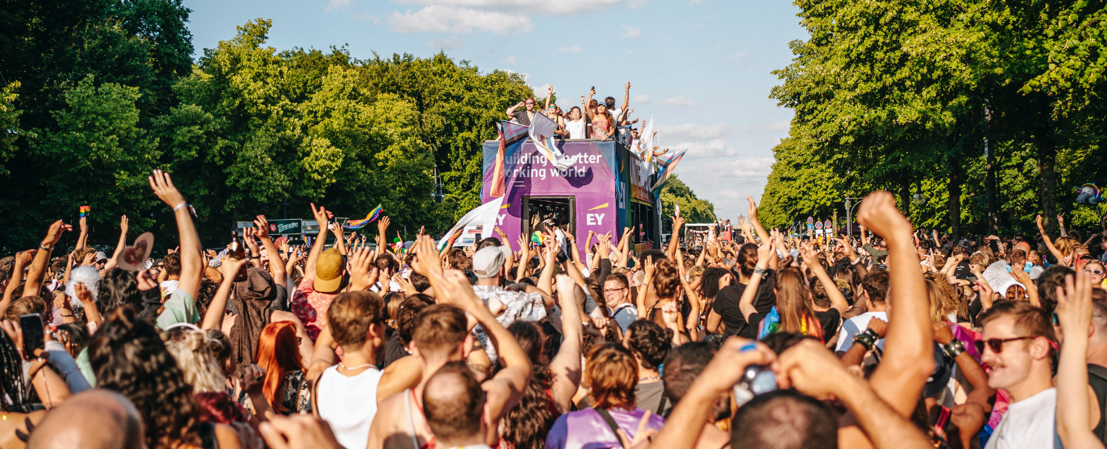 People celebrating Berlin Gay Pride