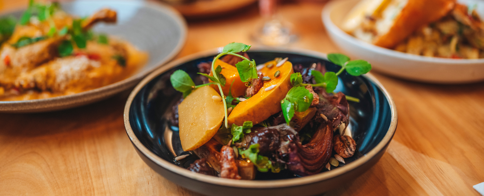 Plate of Australian food from Kingfisher Bay Resort