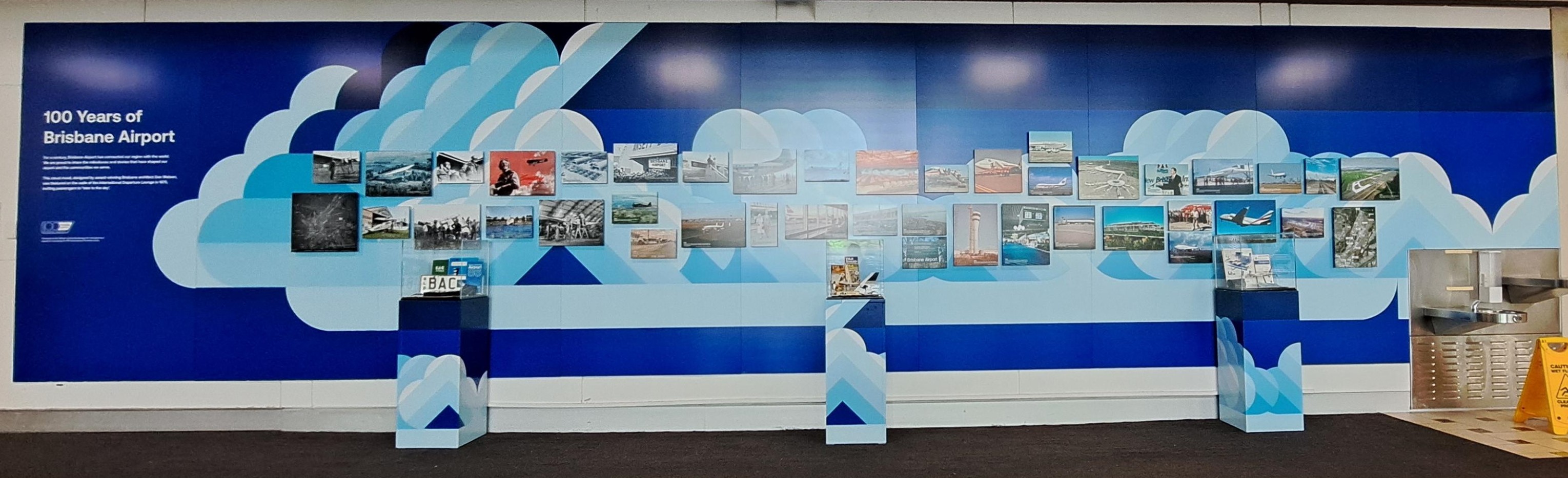 Blue cloud mural Blue cloud mural