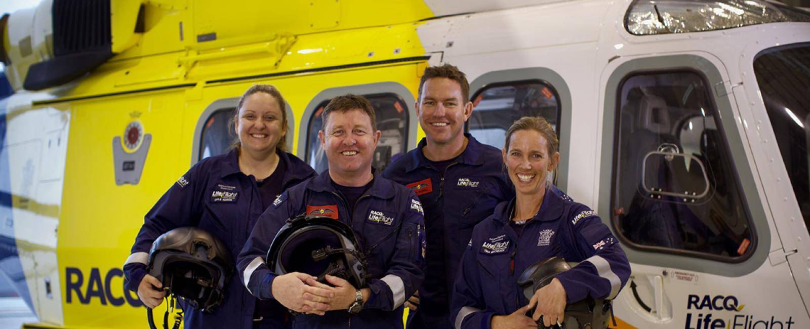 The Brisbane-based RACQ LifeFlight Rescue crew flew 508 critical missions in FY19