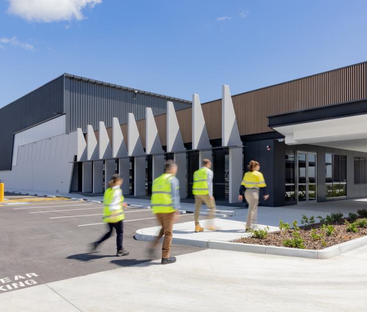 Team walking into building - Brisbane Airport Team walking into building - Brisbane Airport