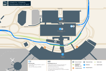Passenger pick up map